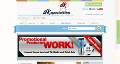 Desktop Screenshot of dkspecialties.com